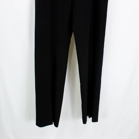 PHILLIPE ADEC Black Straight Leg Button Closure Dress Pants - Picture 3 of 9